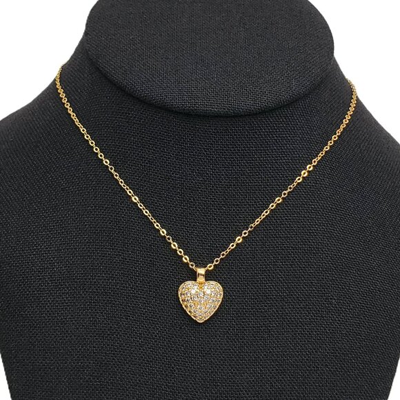 Jewelry - 14K Gold Womens 1ct Diamond Heart Pendant Necklace Ladies New 14K Silver Jewelry